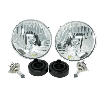 KC HiLiTES - KC Headlight H4 Halogen 7in Dot 2 - Light 1997 - 2006 Jeep Wrangler TJ