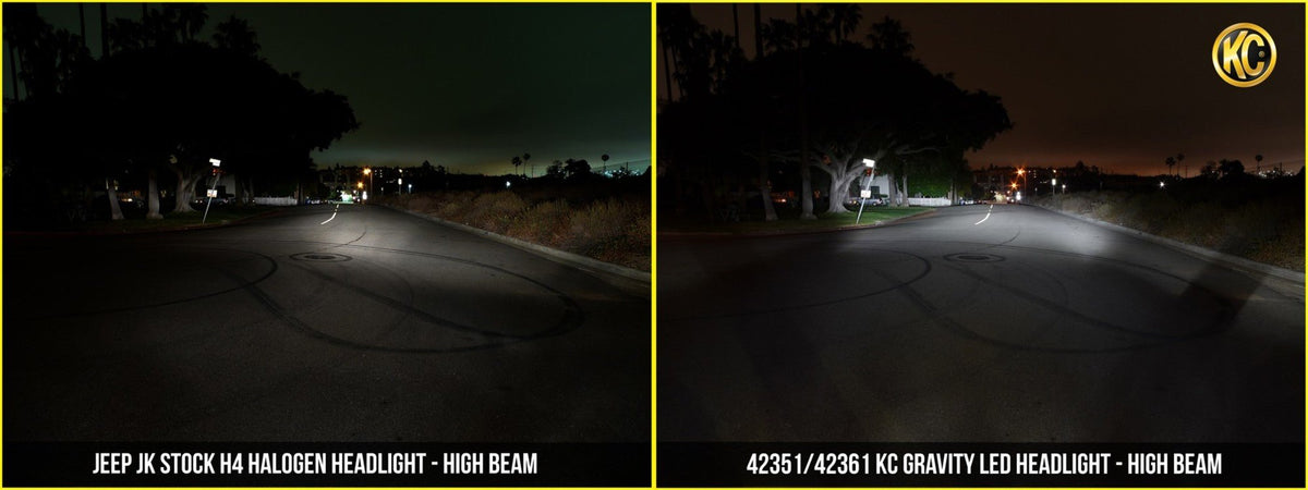 KC HiLiTES - KC Headlights Gravity LED 7in 2 - Light 1997 - 2006 Jeep Wrangler TJ