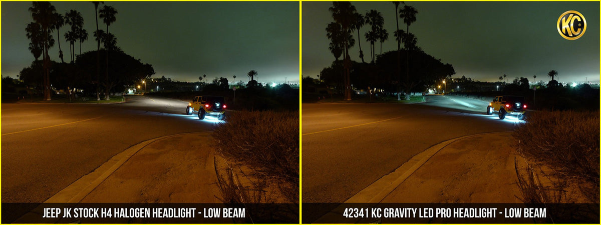 KC HiLiTES - KC Headlights Gravity LED 7in 2 - Light 2007 - 2018 Jeep Wrangler JK