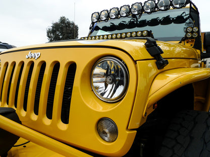 KC HiLiTES - KC Headlights Gravity LED 7in 2 - Light 2007 - 2018 Jeep Wrangler JK