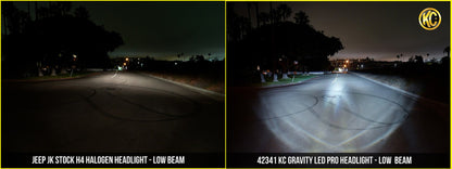 KC HiLiTES - KC Headlights Gravity LED 7in 2 - Light 2007 - 2018 Jeep Wrangler JK