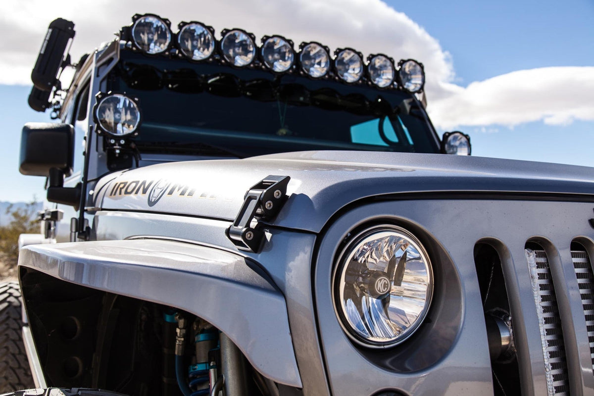 KC HiLiTES - KC Headlights Gravity LED 7in 2 - Light 2007 - 2018 Jeep Wrangler JK