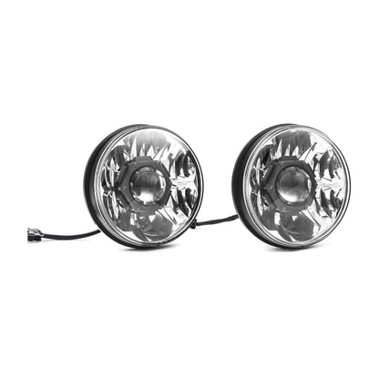 KC HiLiTES - KC Headlights Gravity LED 7in 2 - Light 2018 - 2024 Jeep Wrangler JL Gladiator JT