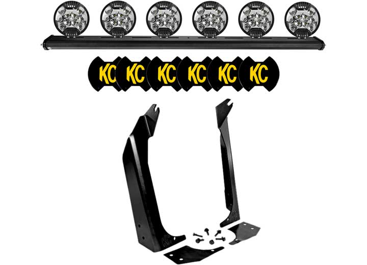 KC Hilites - KC Hilites 1997 - 2006 JEEP WRANGLER KIT; XROSS BAR SLIMLITE LED SYS - Ultimate Off - Road Lighting Solution