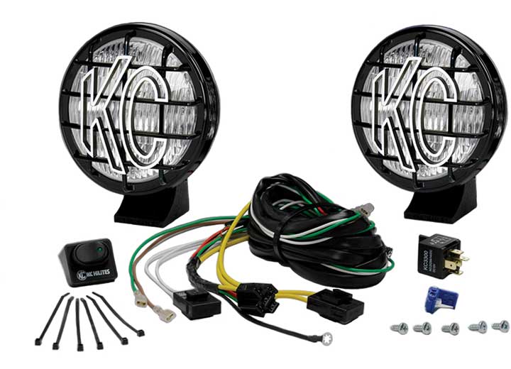 KC Hilites APOLLO PRO: 5IN ROUND FOG LIGHTS - 100W Power for Ultimate Off-Road Visibility