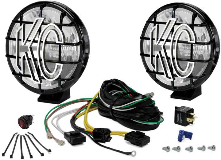 KC Hilites APOLLO PRO 6" Round Driving Lights - 100W High-Performance Off-Road LED Kit