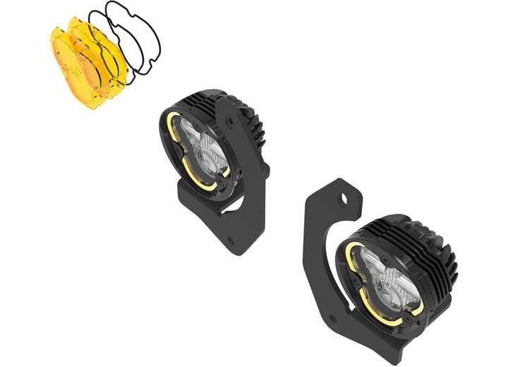 KC Hilites FLEX ERA® 3 Dual Mode LED Fog Pods – High-Performance Off-Road Lighting for Jeep JK/JL/JT Bumpers