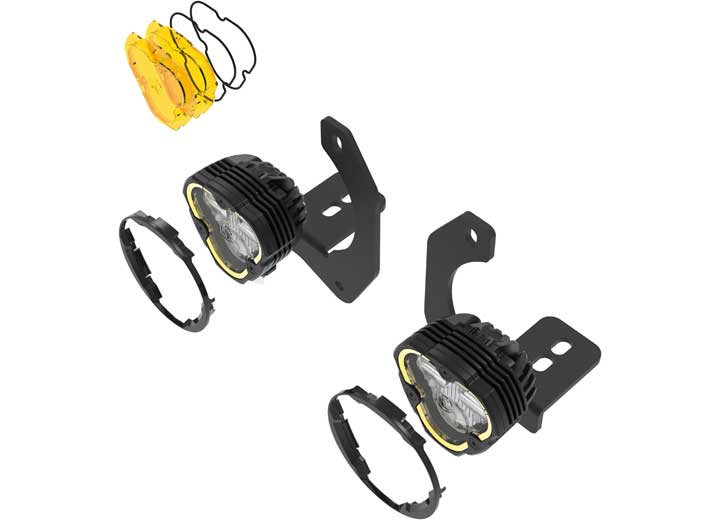 KC Hilites FLEX ERA® 3 Dual Mode LED Fog Pods – High-Performance Off-Road Lighting for Jeep JK/JL/JT Bumpers