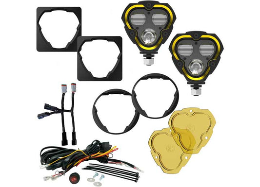 KC Hilites FLEX ERA® 3 Dual Mode SAE Fog LED Light Pods – Universal Jeep Compatibility for Enhanced Off-Road Visibility