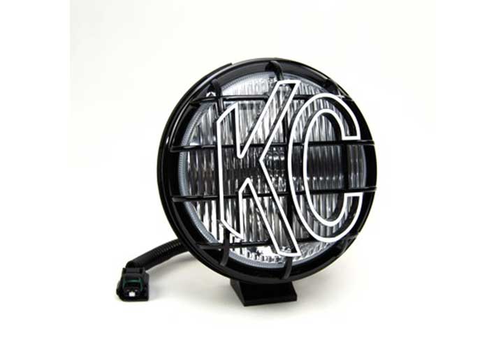 KC Hilites JEEP TJ 6-Inch Fog Lights with Guard: 55W Poly Off-Road Illumination for 2005-2006 Models