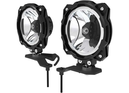 KC Hilites Jeep Wrangler 392 Mojave - 5in Black LED Combo Light System for Ultimate Off-Road Visibility