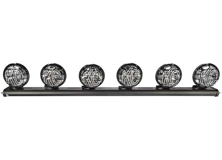 KC Hilites - KC Hilites KC Hilites 97051 Overhead Mounted Apollo Pro Xross Bar 6" 6x100W Round Combo – Powerful Off - Road Lighting - Ultimate Off - Road Lighting Solution