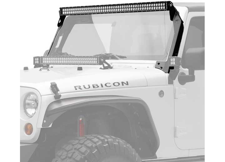 KC Hilites 50-Inch LED Light Bar & Bracket Kit for Jeep Wrangler JK (2007-2014) - Ultimate Off-Road Illumination Solution