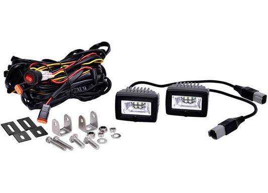 KC Hilites C2 LED 20W 2" Backup Area Flood Light System - Ultimate Off-Road Illumination