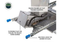 Overland Vehicle Systems / Up Down Air - KOMODO OUTDOOR COOKING STATION - DUAL GRILL, SKILLET, FOLDABLE WORKSPACE, AND HEAT EFFICIENT ROCKET TOWER