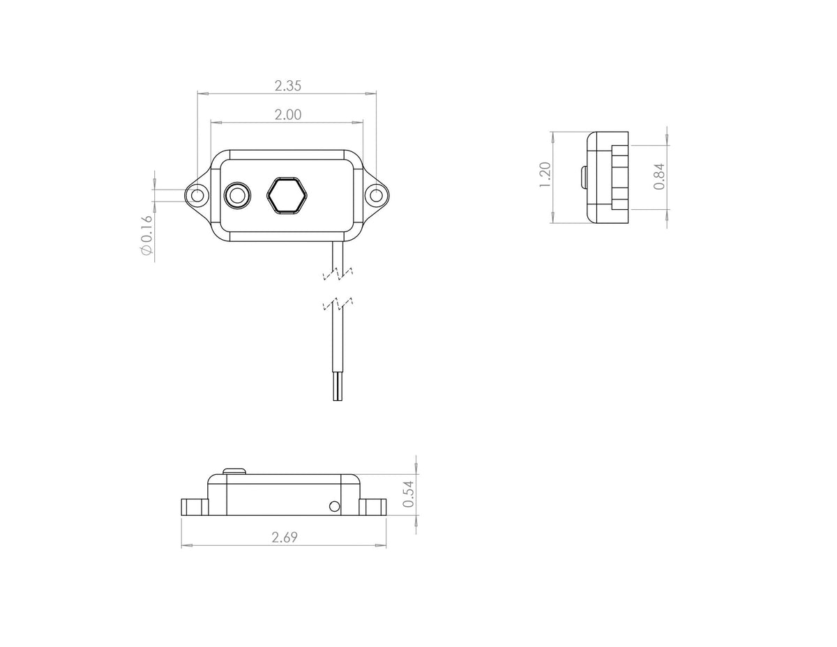 Baja Designs -LED Dome Light with Switch (Clear)