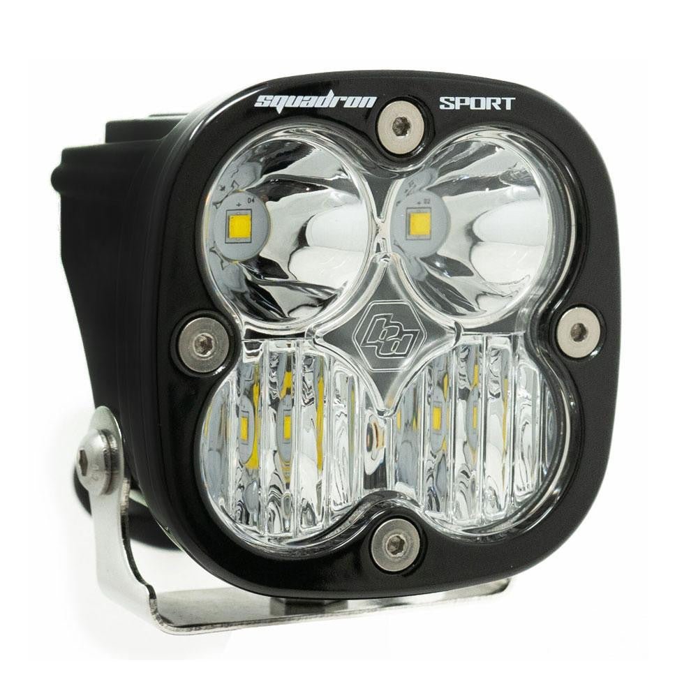 LED LIGHT POD DRIVING/COMBO PATTERN CLEAR WHITE SQUADRON SPORT BAJA DESIGNS