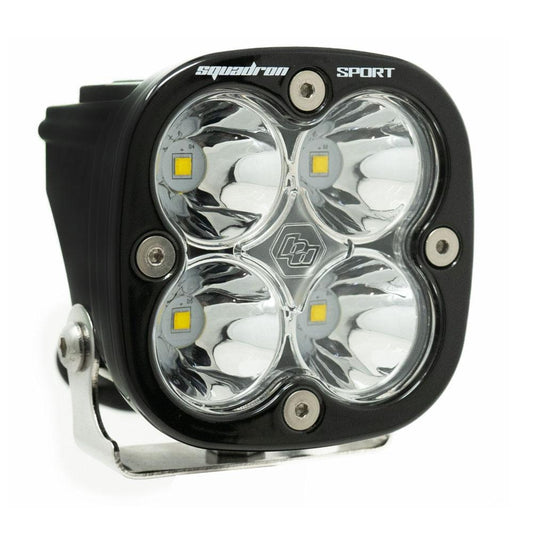 Baja Designs Squadron Sport Black LED Auxiliary Light Pod (Clear - Spot)