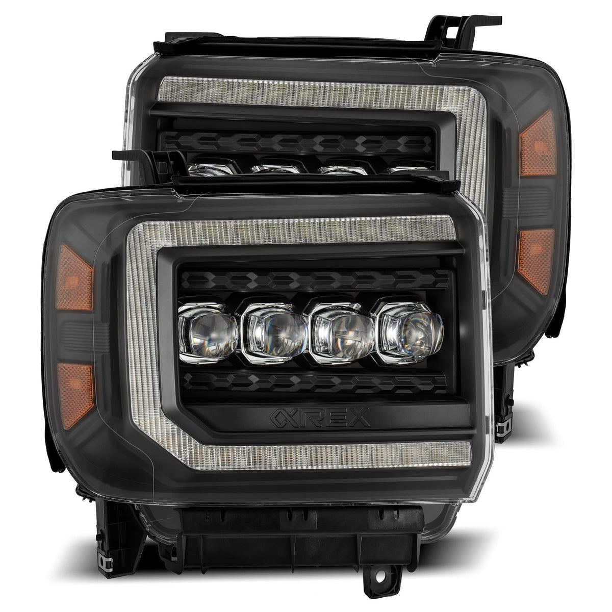 AlphaRex -LED Projector Headlights in Black