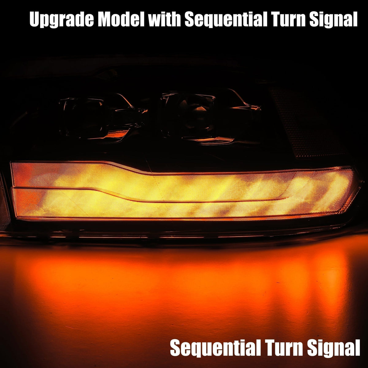 AlphaRex - LED Projector Headlights in Black