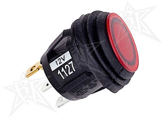 Rigid Industries Waterproof Rocker Switch with Red LED Indicator