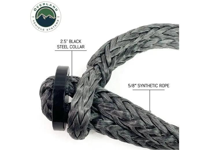Overland Vehicle Systems / Up Down Air - Lightweight 41,000 LB Soft Shackle with Collar - 22" Storage Bag Included