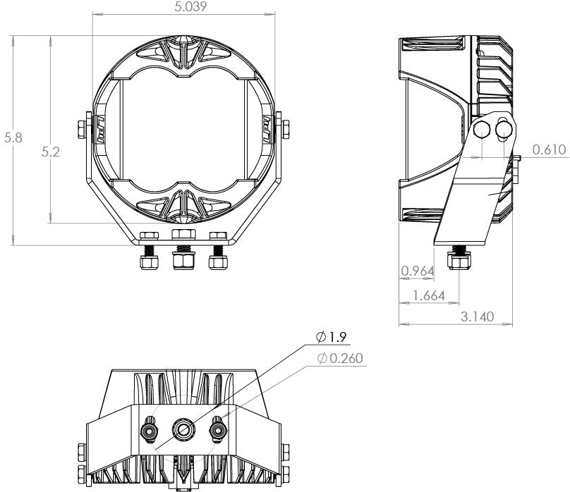 Baja Designs -LP4 Pro LED Light Pod Pair (Driving/Combo; Baja Amber)