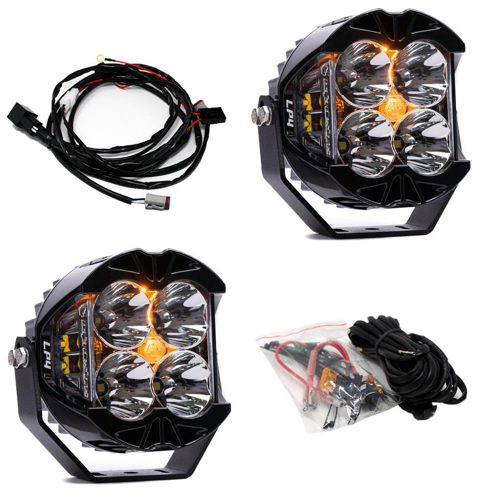 Baja Designs - LP4 PRO LED LIGHT POD PAIR(HIGH SPEED SPOT;CLEAR)