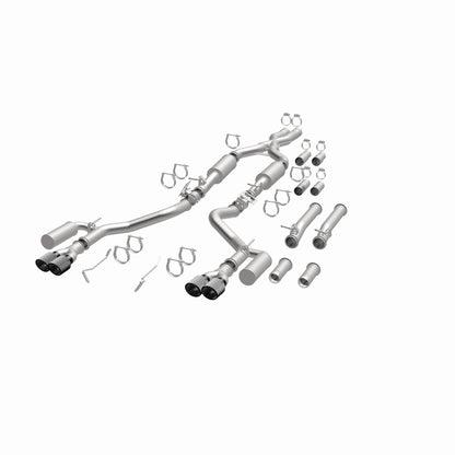 MagnaFlow Exhaust Products -Magnaflow xMOD Series Carbon Fiber Tips Cat-Back System