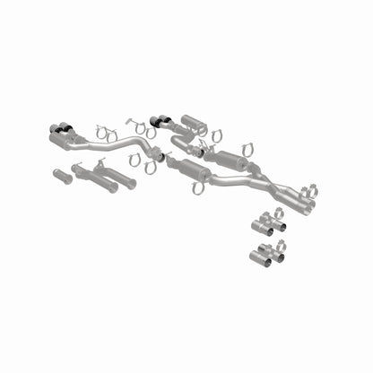 MagnaFlow Exhaust Products -Magnaflow xMOD Series Carbon Fiber Tips Cat-Back System