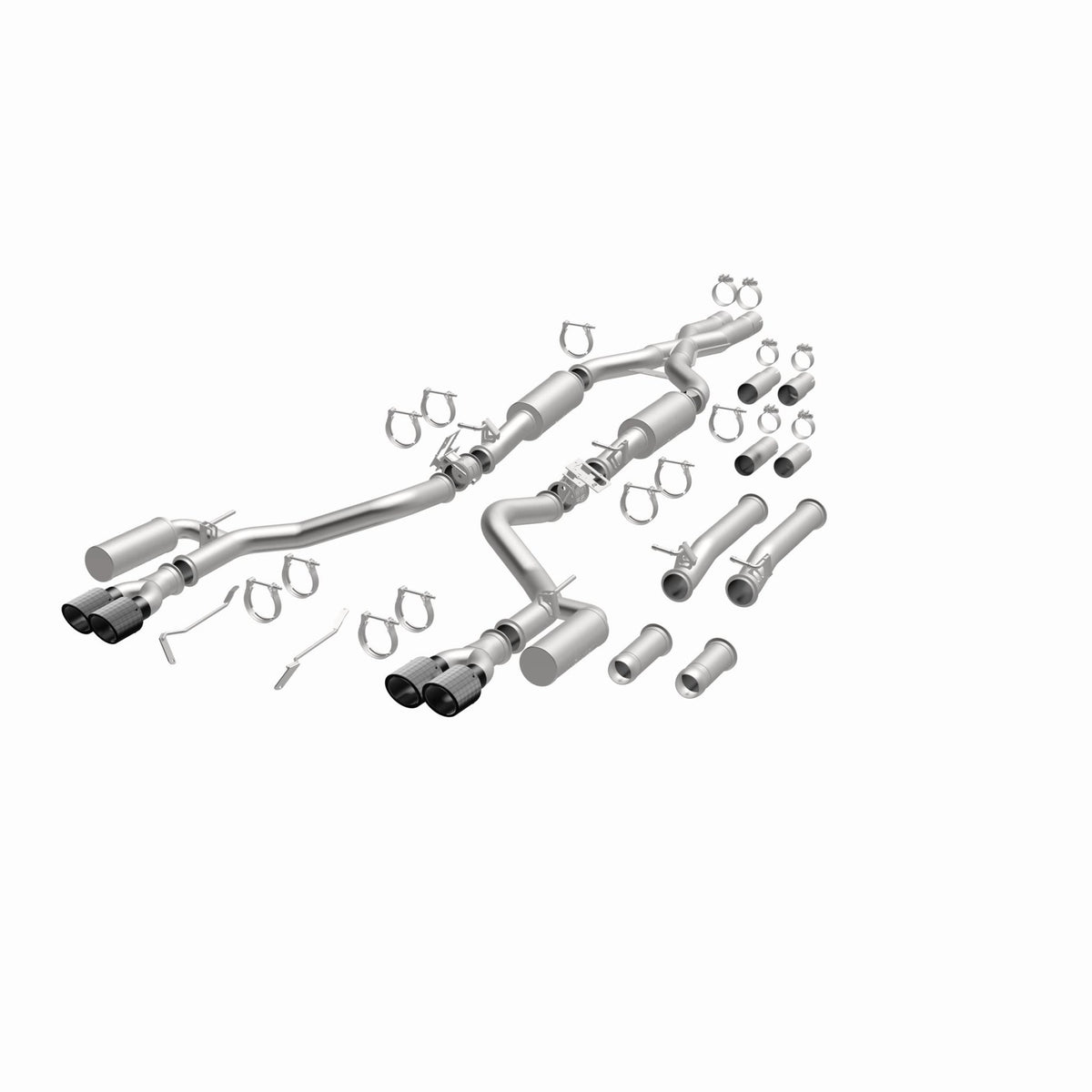 MagnaFlow Exhaust Products -Magnaflow xMOD Series Carbon Fiber Tips Cat-Back System