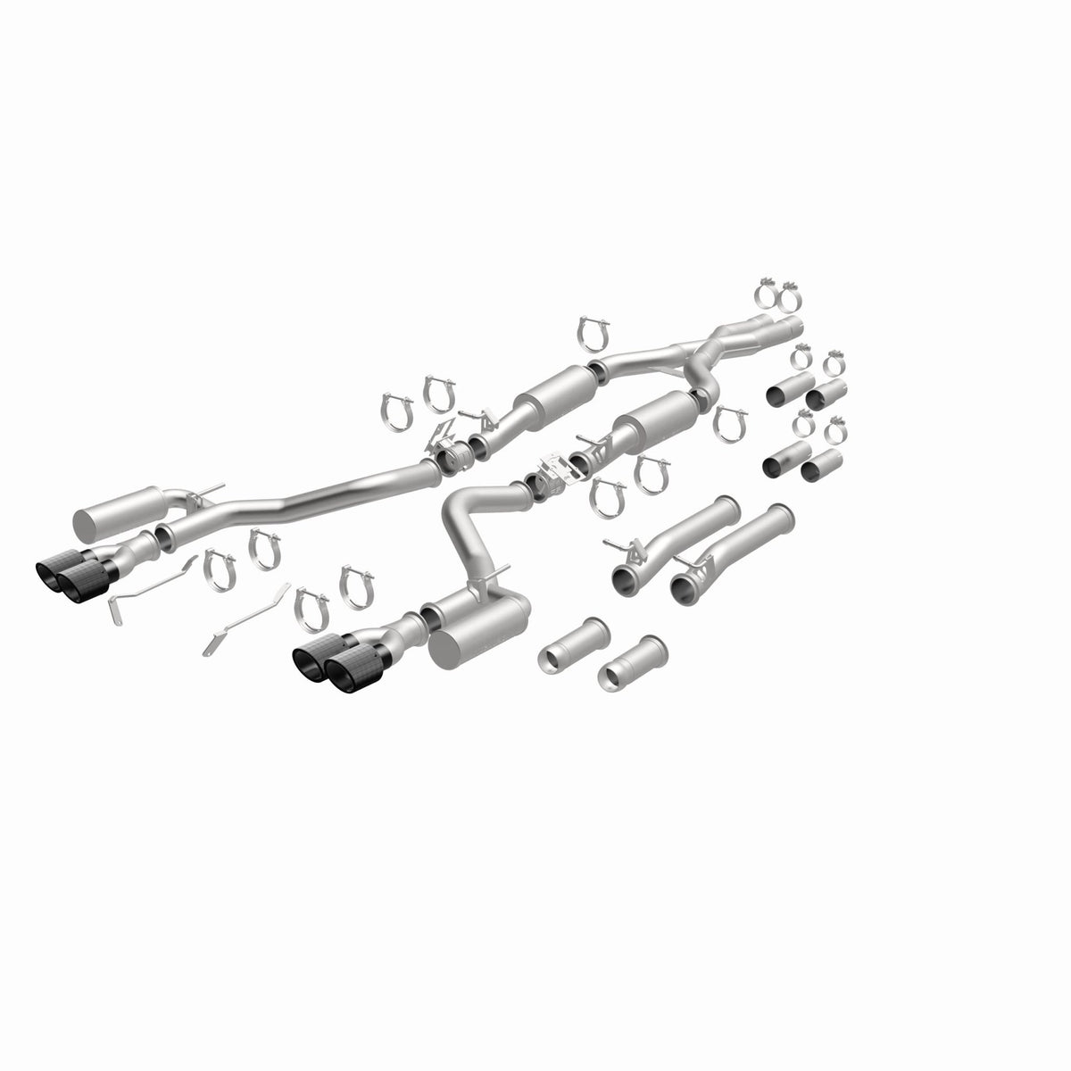 MagnaFlow Exhaust Products -Magnaflow xMOD Series Carbon Fiber Tips Cat-Back System