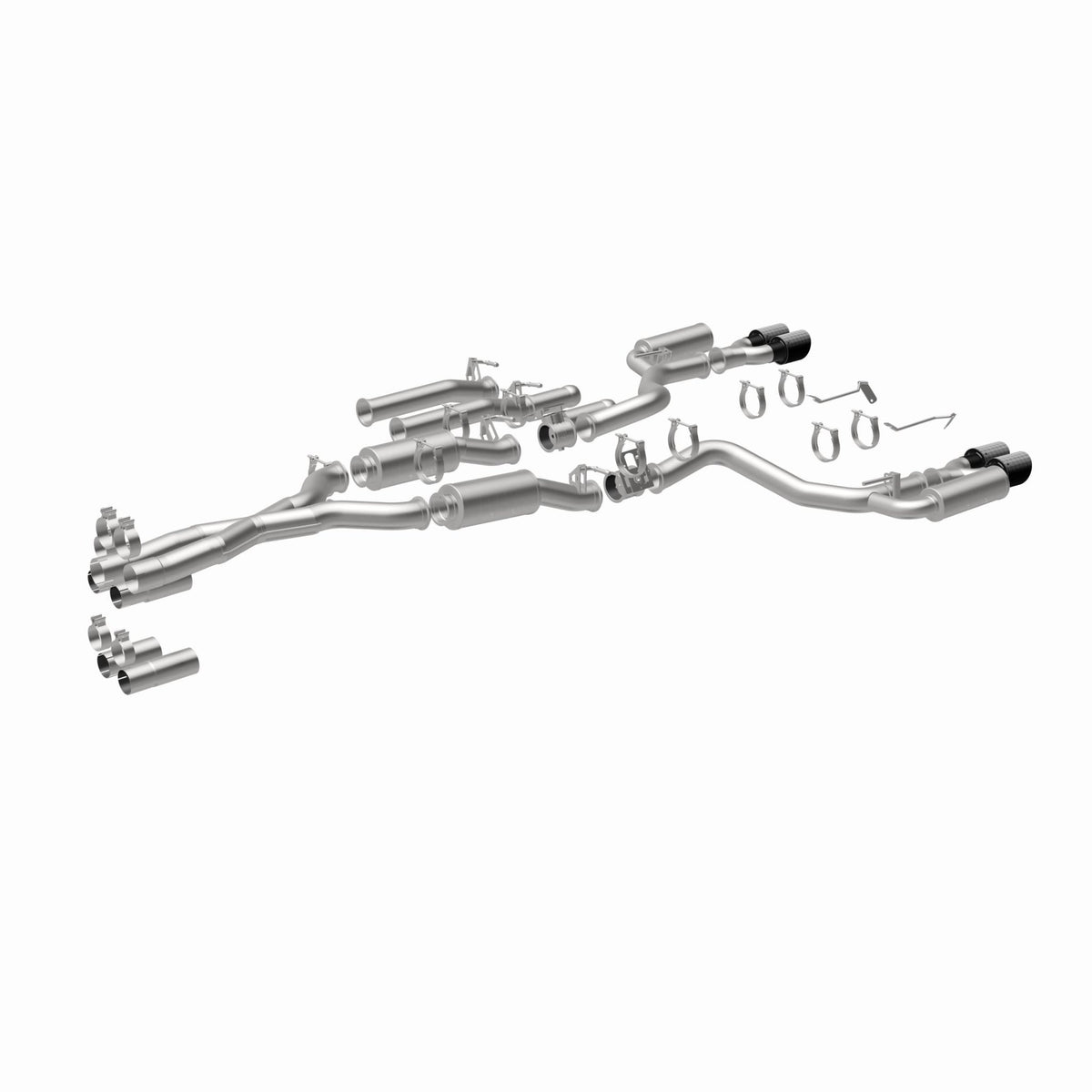 MagnaFlow Exhaust Products -Magnaflow xMOD Series Carbon Fiber Tips Cat-Back System