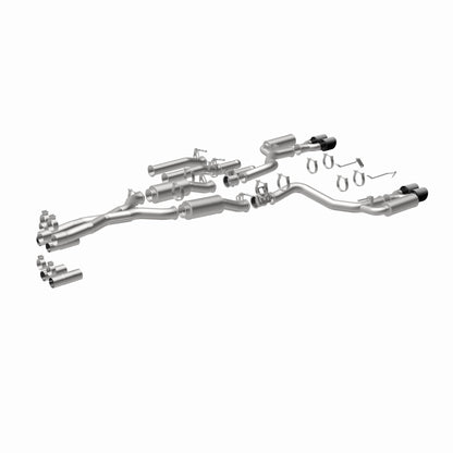 MagnaFlow Exhaust Products -Magnaflow xMOD Series Carbon Fiber Tips Cat-Back System
