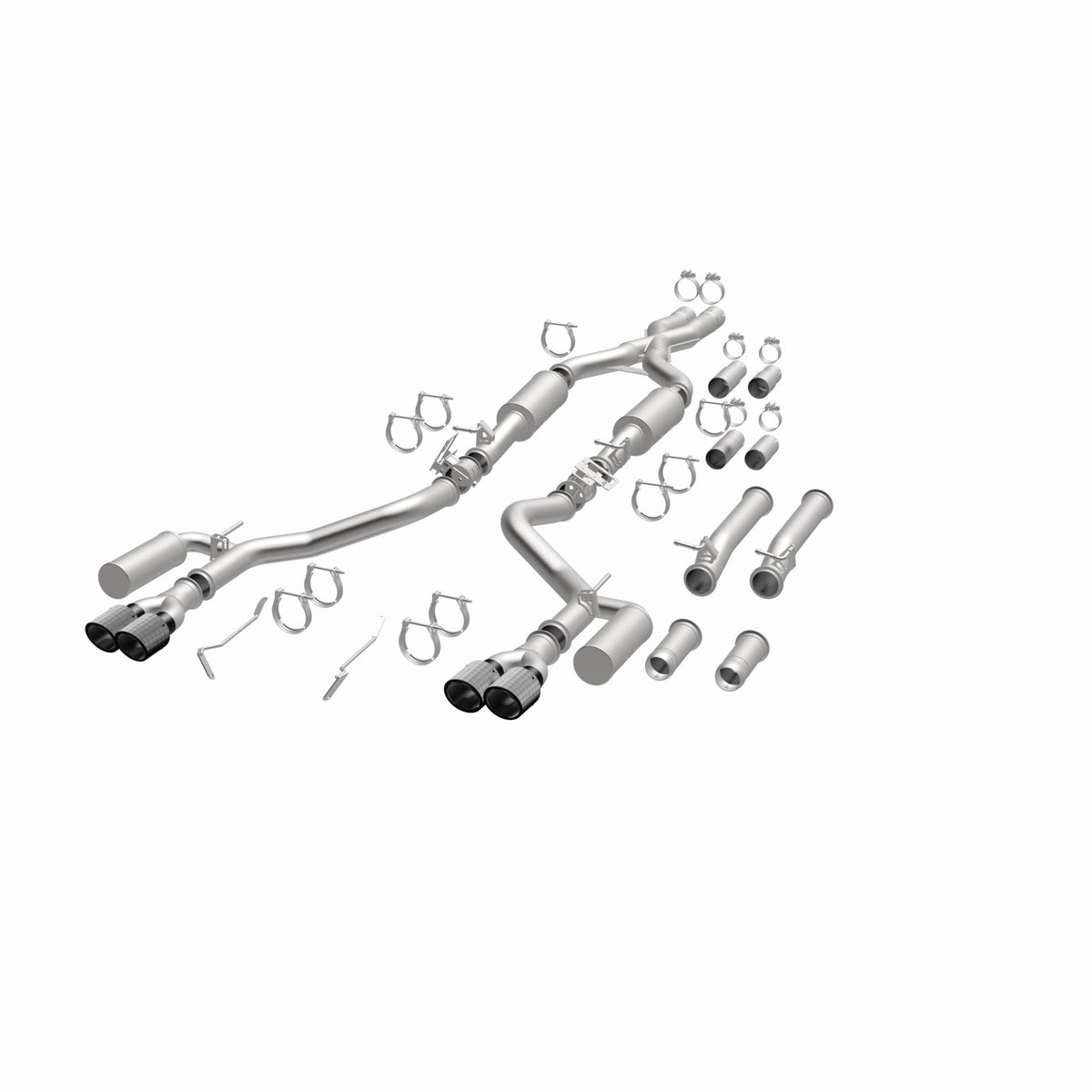 MagnaFlow Exhaust Products -Magnaflow xMOD Series Carbon Fiber Tips Cat-Back System