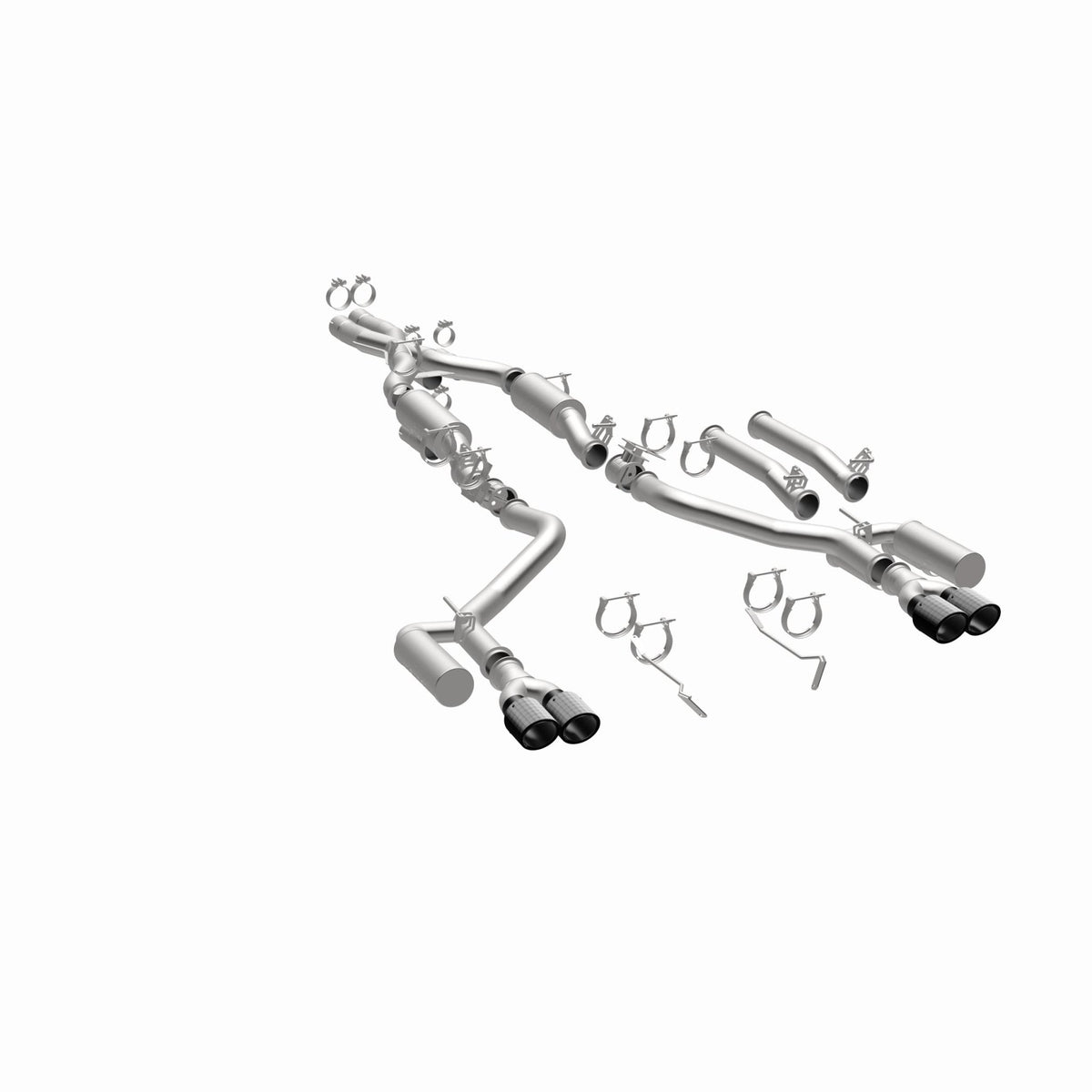MagnaFlow Exhaust Products -Magnaflow xMOD Series Carbon Fiber Tips Cat-Back System