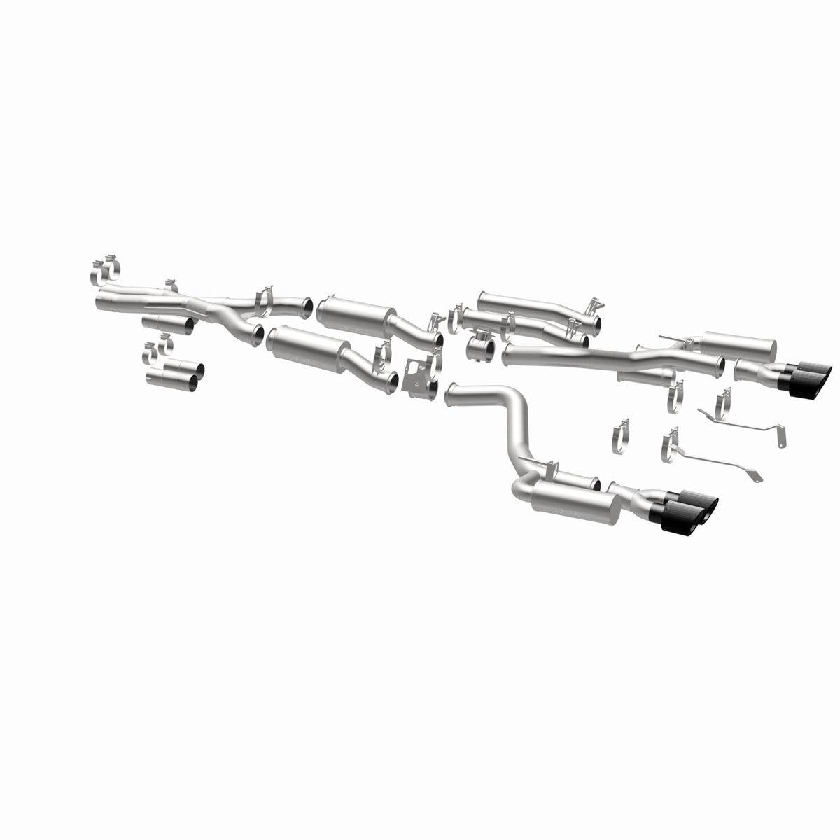 MagnaFlow Exhaust Products -Magnaflow xMOD Series Carbon Fiber Tips Cat-Back System