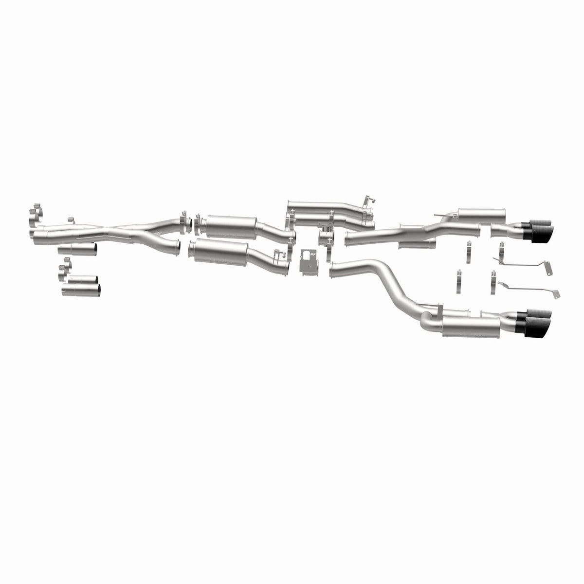 MagnaFlow Exhaust Products -Magnaflow xMOD Series Carbon Fiber Tips Cat-Back System