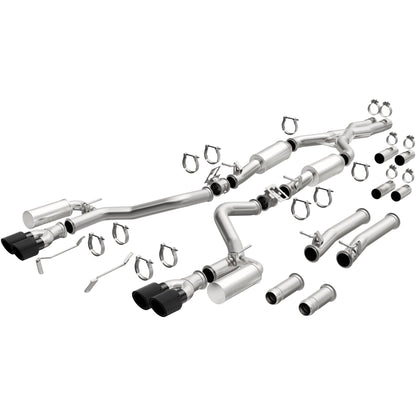 MagnaFlow Exhaust Products -Magnaflow xMOD Series Carbon Fiber Tips Cat-Back System
