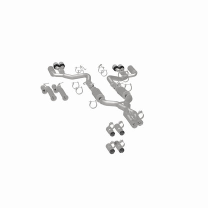 MagnaFlow Exhaust Products -Magnaflow xMOD Series Carbon Fiber Tips Cat-Back System