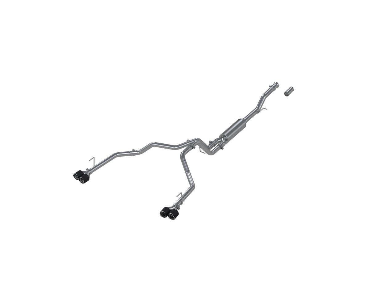 MBRP Exhaust - MBRP 3 in. Cat - Back, 2.5in. Dual Split Rear Exit, T304 with CF Tips