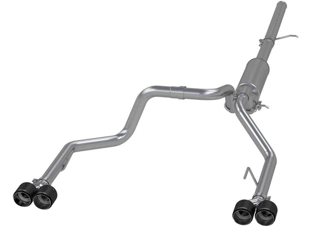 2019 Silverado/Sierra 5.3L Cat-Back Dual Exhaust System with Carbon Fiber Tips