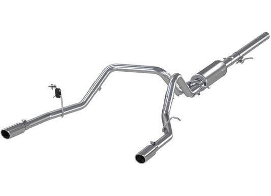 2014-2017 Silverado/Sierra 1500 3-Inch Cat Back Exhaust System for 4.3L V6 & 5.3L V8 - Dual Split Rear Exit