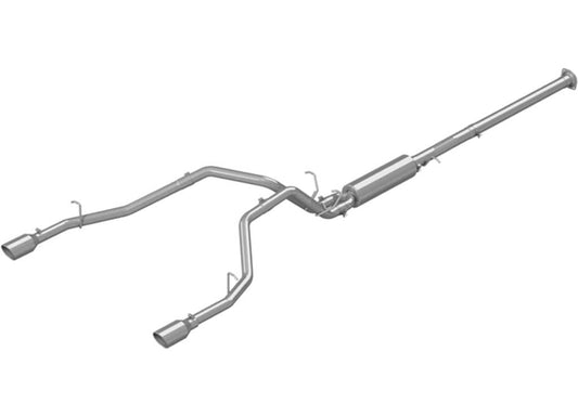 2019-2023 RAM HEMI 1500 5.7L Dual Split Rear Cat-Back Exhaust System