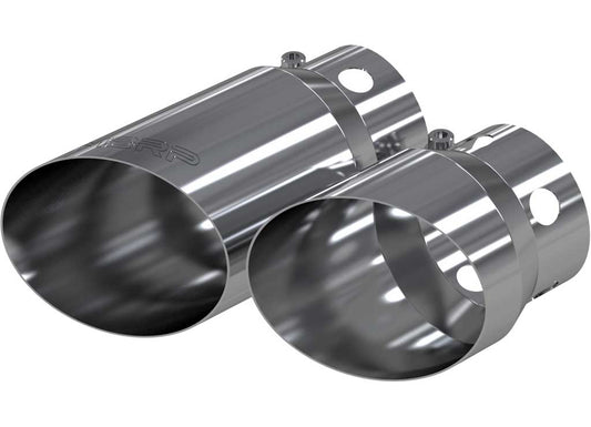 Ford F250/F350/F450 Premium T304 4" Inlet 5" Tip Exhaust Cover Set - Customizable Lengths MBRP, Inc.