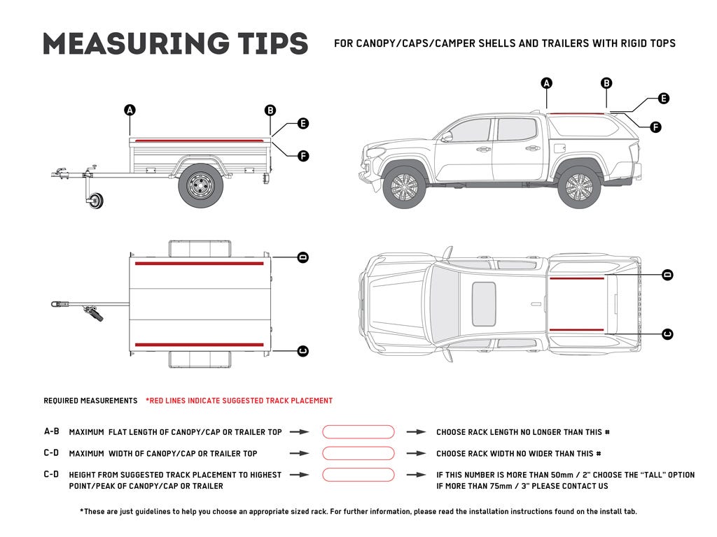 Truck Canopy or Trailer with OEM Track Slimline II Rack Kit / 1475mm(W) X 752mm(L) Front Runner