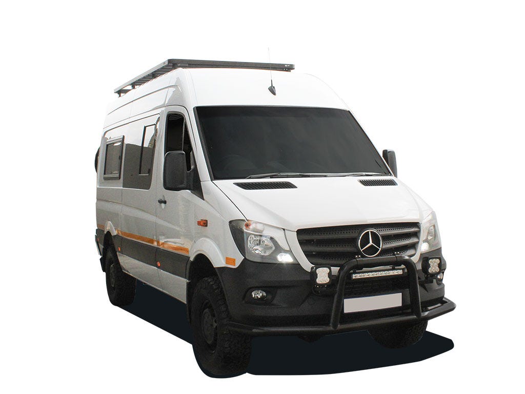 Front Runner - Mercedes - Benz Sprinter 144in/170in / L2/L3 / MWB/LWB Wheelbase w/OEM Tracks (2006 - Current) Slimline II Roof Rack Kit / Tall