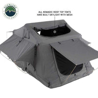 N3S Nomadic 3 Standard Roof Top Tent - Gray Body with Green Rainfly for Adventurous Camping