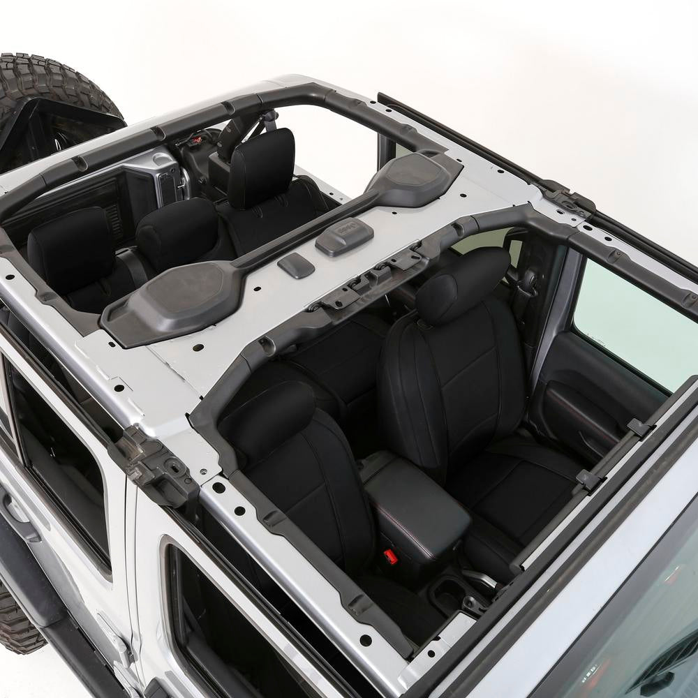 Smittybilt -Neoprene Seat Cover Set Front/Rear – Black Gen 1 (2018+ JLU)