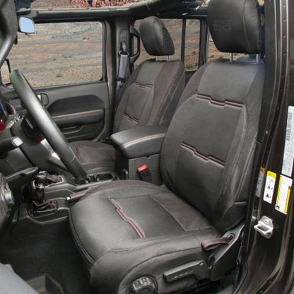 Smittybilt -Neoprene Seat Cover Set Front/Rear – Black Gen 2 (2020+ JT)